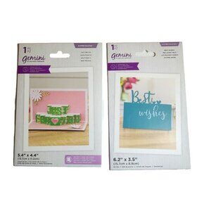 Lot of 2 Gemini Expressions  Crafters Companion Sentiment  Dies New